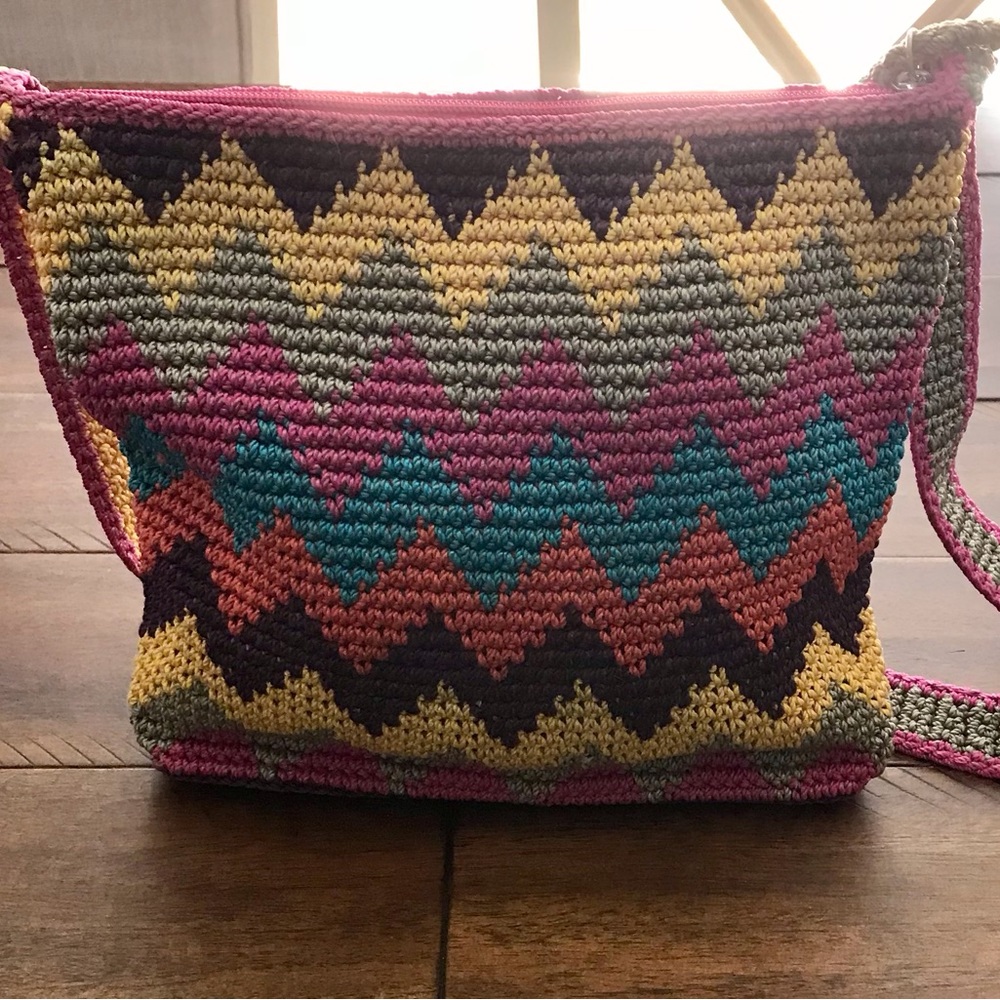 The Sak Brand Chevron Crossbody Bag, Purse